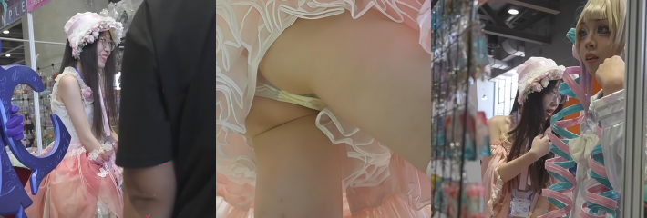 最新流出精品偷拍 抄底喜欢穿lo裙的看板娘 性感窄内与圆润美臀被一览无余