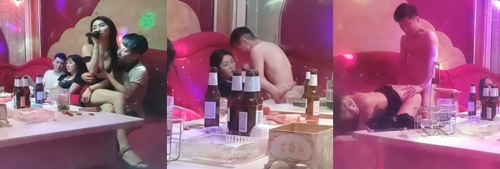 歌厅探花 两位高颜值KTV公主 与两位老哥沙发上同时开操 翘起屁股求内射