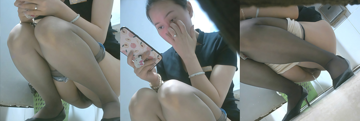 女厕高清偷拍 中国黄金专柜小姐姐 黑丝长腿如厕偷拍 逼脸同框诱惑满分