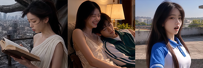 AI成人短剧《高三爱情故事》白衣女神抱兔泪崩 姐弟沙发贴脸索吻 关系反转引爆悬念！